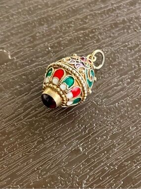 Vintage Tibetan Snuff Bottle Pendant